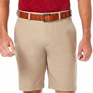 HAGGAR Mens Cool 18 PRO Classic-Fit Stretch Flat-Front Short men’s short Sz 42W